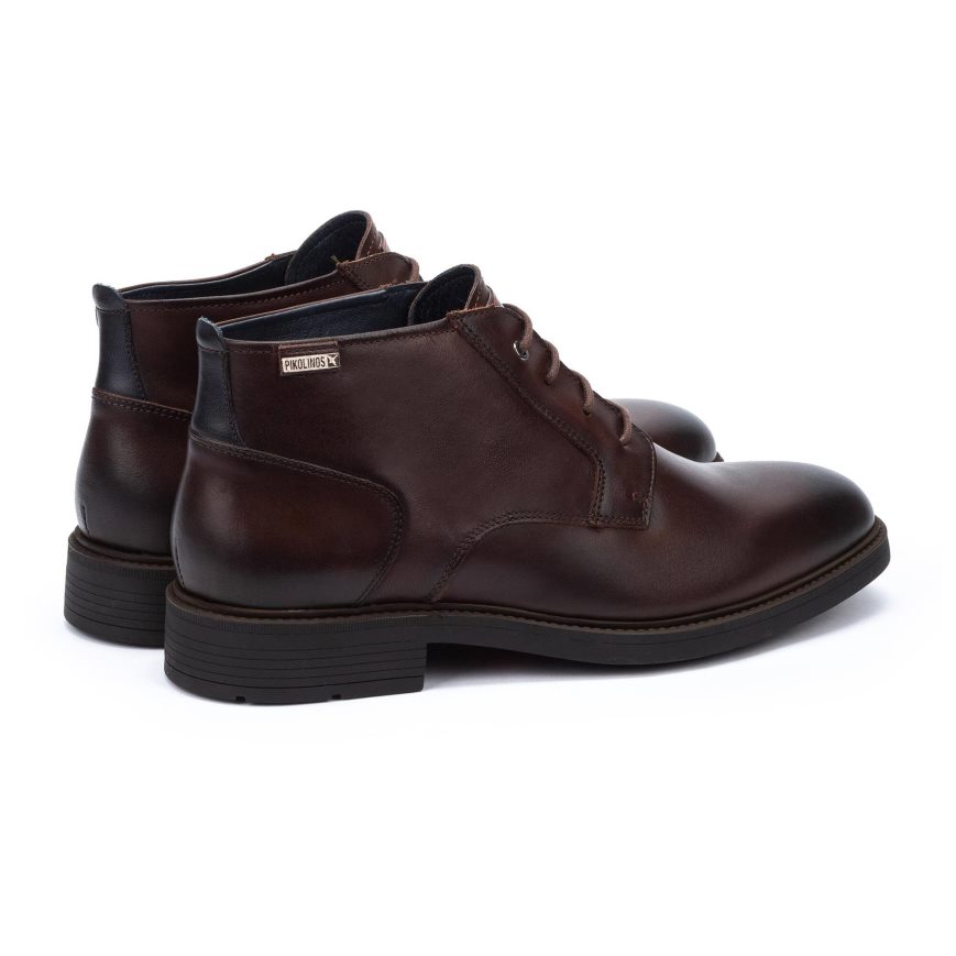 Men's Pikolinos LORCA Ankle Boots Brown | NZ ZQ98251